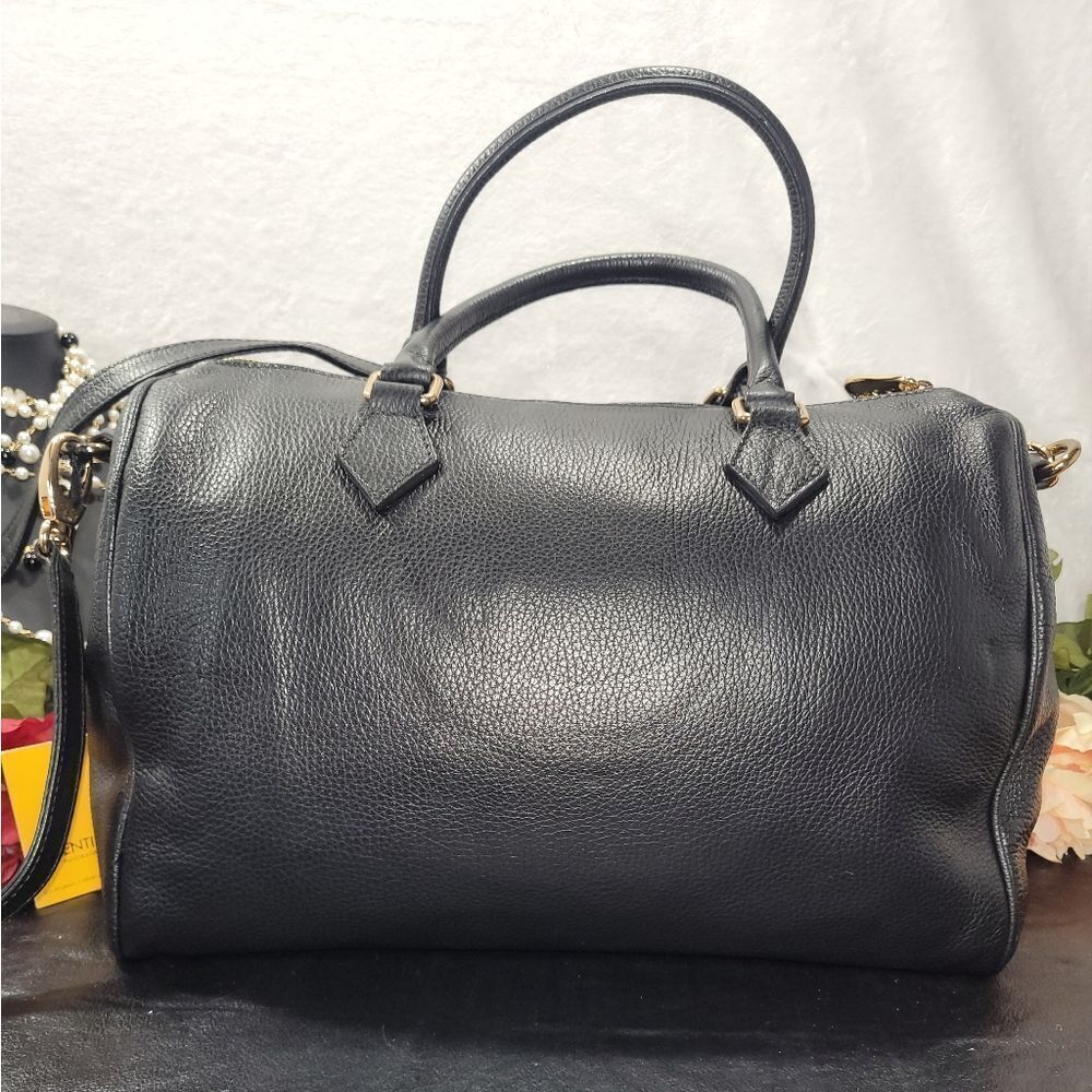 Authentic NWT Valentino Tonia Genuine Leather Boston Bag with Dust Bag - Picture 6 of 17